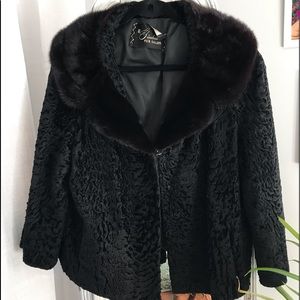 Vintage - Mink & Lamb coat excellent condition